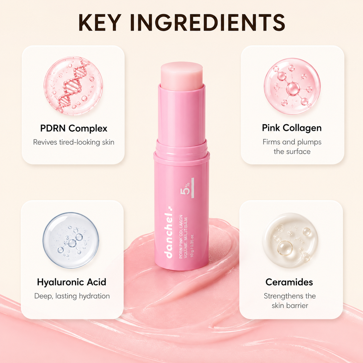 Cerelia Pink Collagen Volume Multi Balm